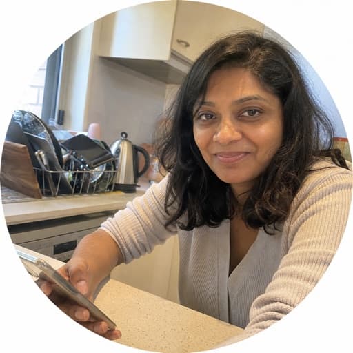 Illustrative AI-generated portrait for Priya's review scenario