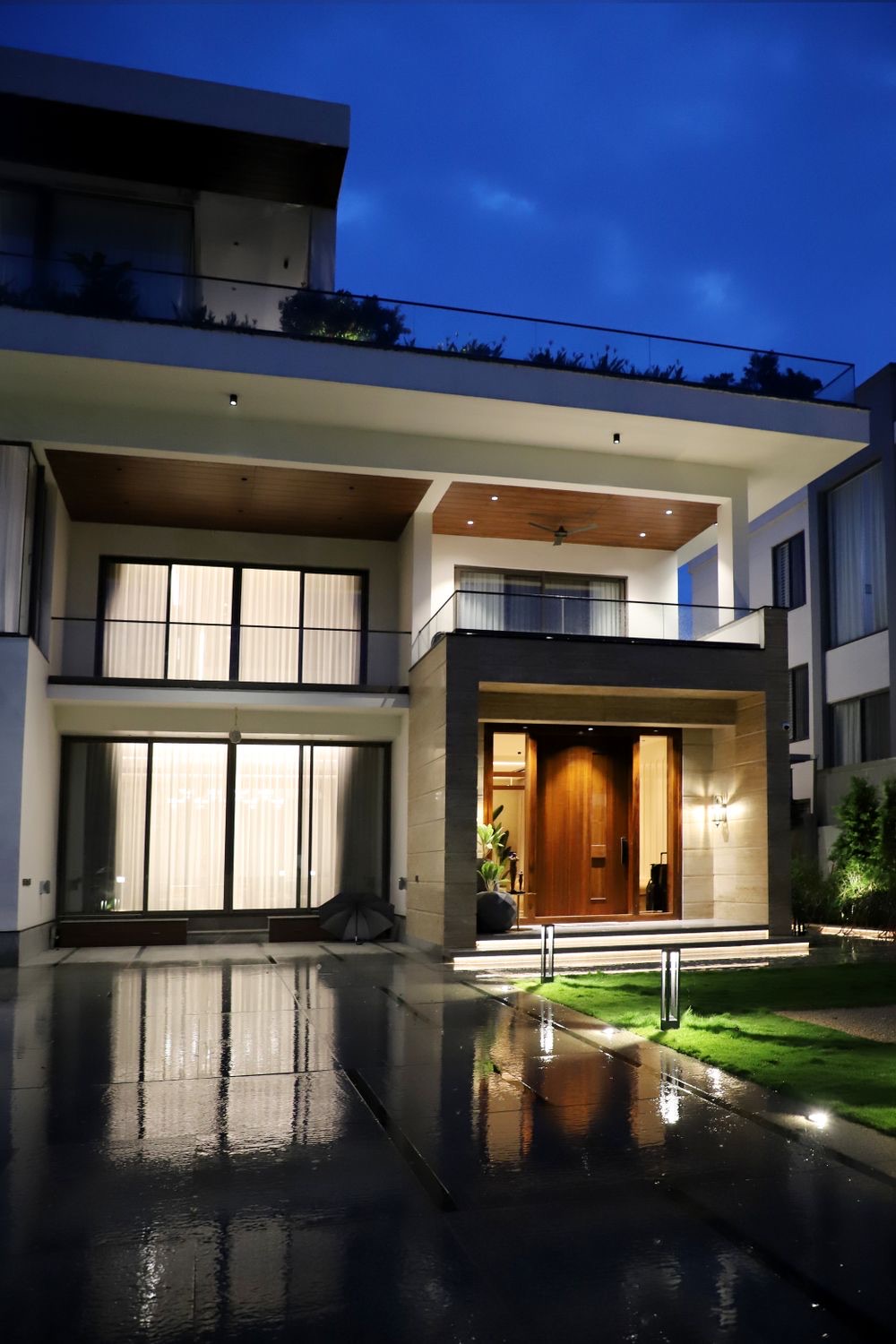Hillside residence